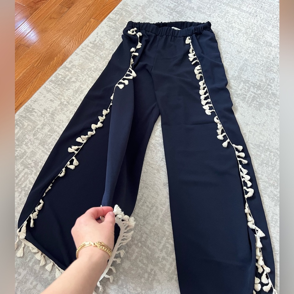 Navy blue slit beach cover